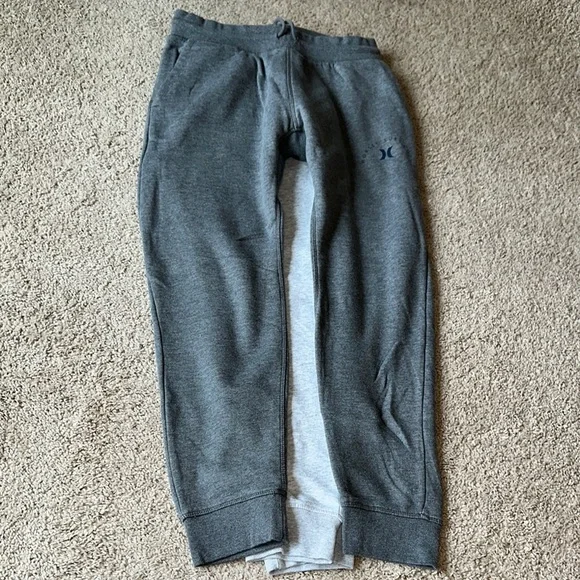 COPY - 2 - - Hurley light and dark grey Sweatpant.  Comfortable Elastic Waistba… - Picture 4 of 6